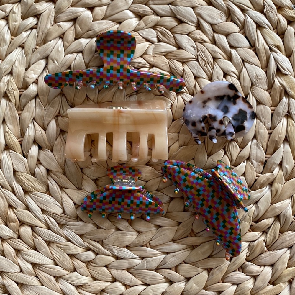 Anthropologie and Madewell Claw Clips EUC